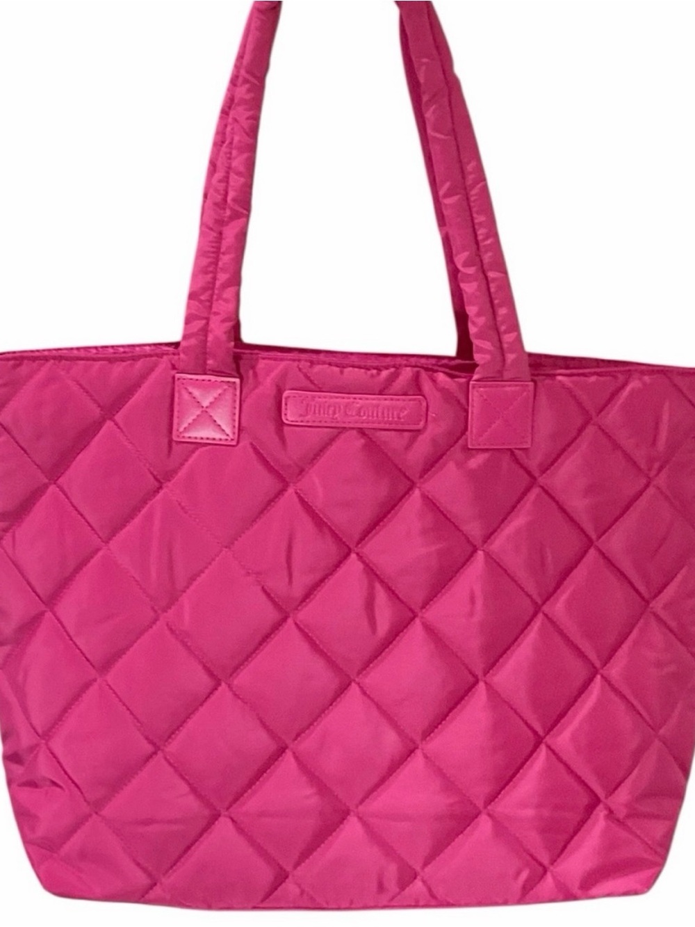 Juicy Couture Hot Pink Quilted Puffy Tote - Picture 3 of 8